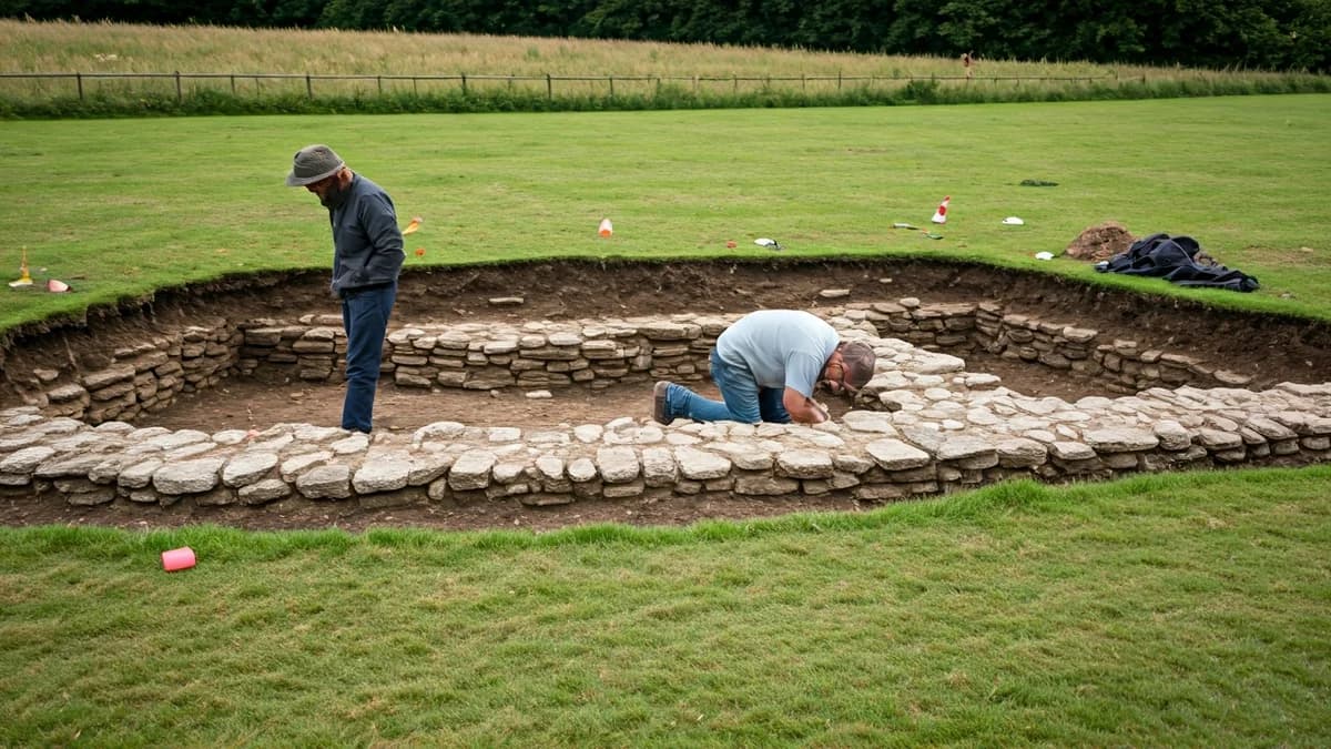 Místo větrníků záchrana historie: Archeologové nečekaně odkryli římskou vilu i lázně.